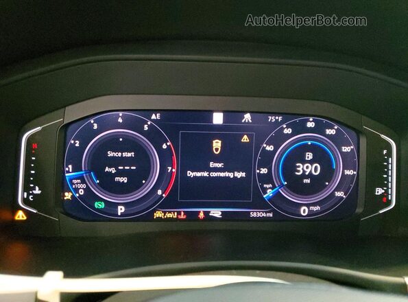 1V2RE2CA4LC211762 2020 VOLKSWAGEN ATLAS Blue Widok zestawu wskaźników