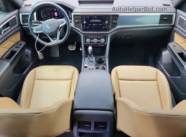 1V2RE2CA4LC211762 2020 VOLKSWAGEN ATLAS Blue Widok deski rozdzielczej