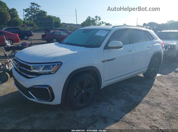 1V2RE2CAXMC202324 2021 VOLKSWAGEN ATLAS White Vista tres cuartos delantera izquierda