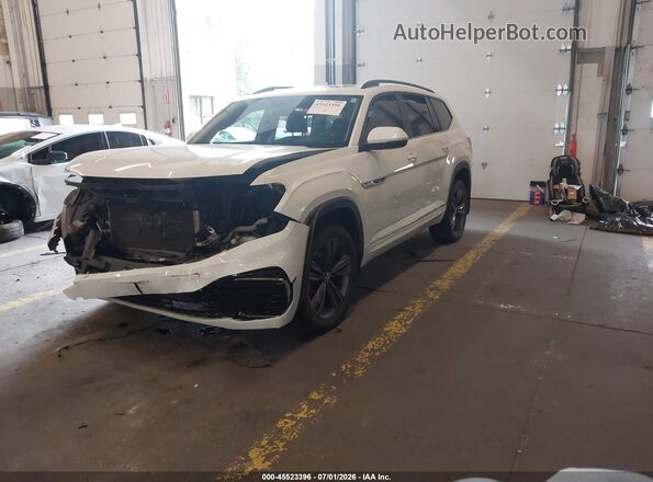 1V2RR2CA1MC595246 2021 VOLKSWAGEN ATLAS White Передня ліва чверть
