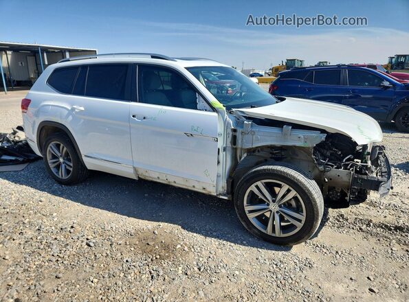 1V2RR2CA5JC547986 2018 VOLKSWAGEN ATLAS White Przód prawy