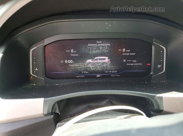 1V2RR2CA7LC504317 2020 VOLKSWAGEN ATLAS Black Vista del cuadro de instrumentos