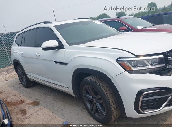1V2RR2CAXMC597254 2021 VOLKSWAGEN ATLAS Белый Вид задней части салона