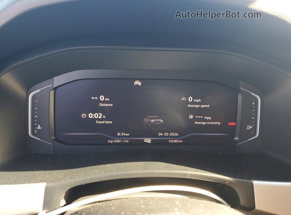 1V2SE2CA5PC225189 2023 VOLKSWAGEN ATLAS Black Vista del cuadro de instrumentos
