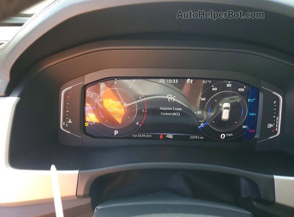 1V2SE2CA6PC205016 2023 VOLKSWAGEN ATLAS Gray Вид щитка приладів