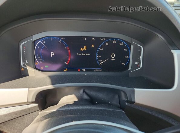 1V2SE2CA7MC233578 2021 VOLKSWAGEN ATLAS White Widok zestawu wskaźników