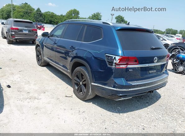 1V2SR2CA0KC603500 2019 VOLKSWAGEN ATLAS Blue Trasero izquierdo