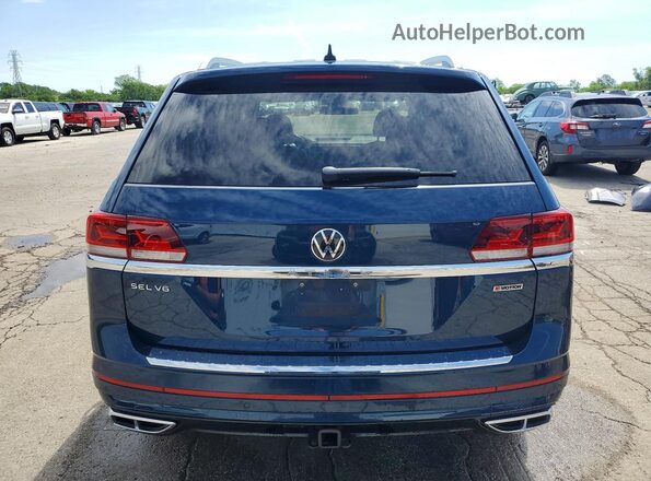 1V2SR2CA8MC565324 2021 VOLKSWAGEN ATLAS Blue Widok z tyłu