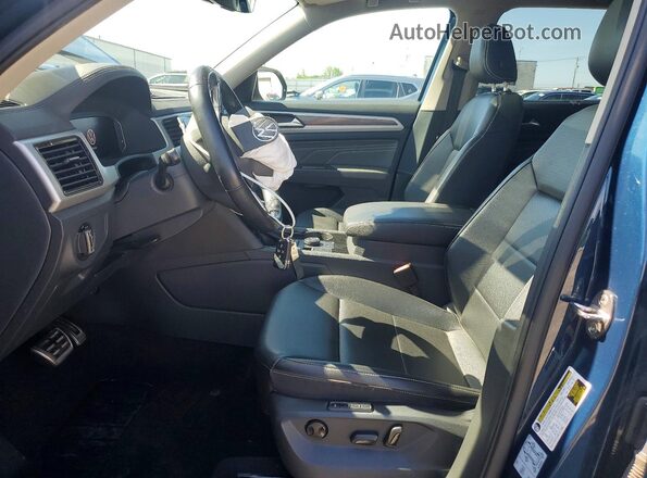 1V2SR2CA8MC565324 2021 VOLKSWAGEN ATLAS Blue Widok wnętrza z przodu