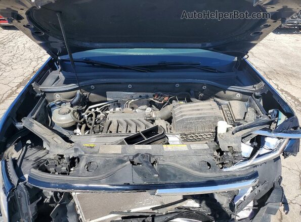 1V2SR2CA8MC565324 2021 VOLKSWAGEN ATLAS Blue Widok komory silnika