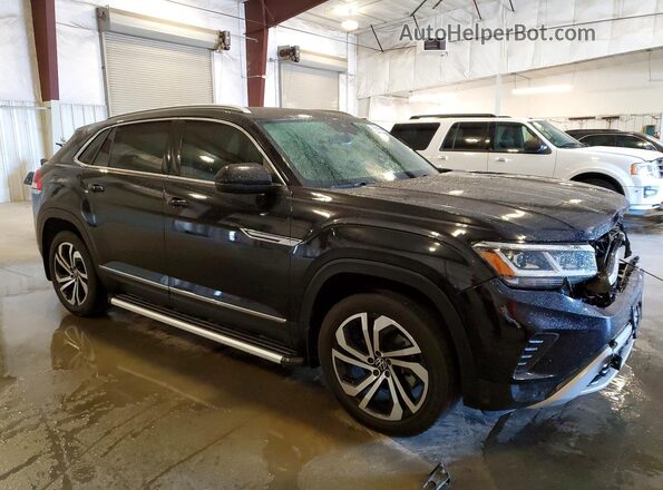 1V2TE2CA6MC203329 2021 VOLKSWAGEN ATLAS Черный Передняя правая четверть