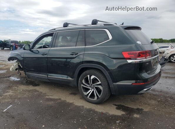 1V2TP2CA1MC572545 2021 VOLKSWAGEN ATLAS Green Հետևի ձախ