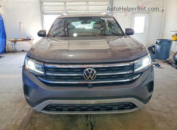 1V2TP2CA2MC576913 2021 VOLKSWAGEN ATLAS Gray წინა ხედი