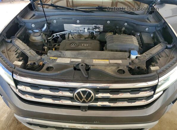 1V2TP2CA2MC576913 2021 VOLKSWAGEN ATLAS Gray ძრავის განყოფილების ხედი