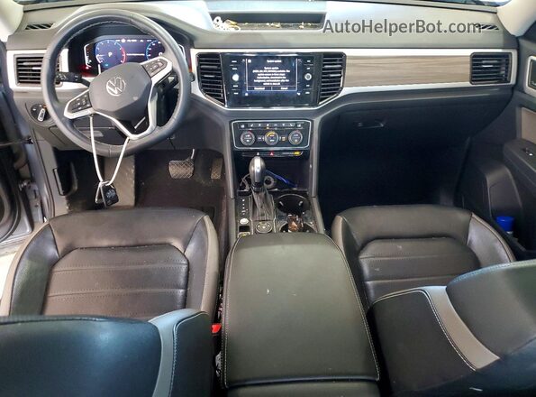 1V2TP2CA2MC576913 2021 VOLKSWAGEN ATLAS Gray წინა პანელის ხედი