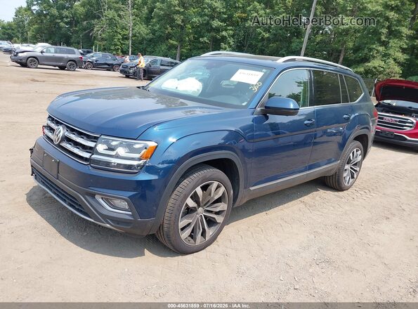 1V2TR2CA0LC505573 2020 VOLKSWAGEN ATLAS Blue წინა მარცხენა ხედი სამი მეოთხედიდან