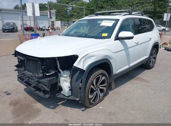 1V2TR2CA1MC533786 2021 VOLKSWAGEN ATLAS White წინა მარცხენა ხედი სამი მეოთხედიდან
