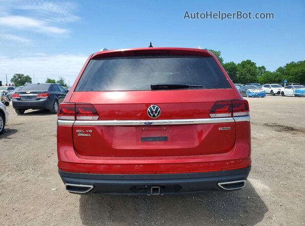 1V2TR2CA3MC520912 2021 VOLKSWAGEN ATLAS Red Vista trasera