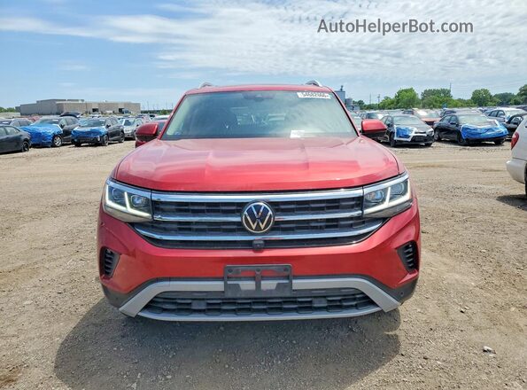 1V2TR2CA3MC520912 2021 VOLKSWAGEN ATLAS Red Vista frontal