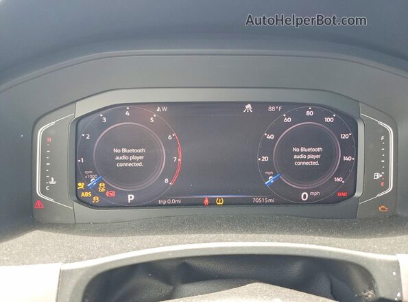 1V2TR2CA3MC520912 2021 VOLKSWAGEN ATLAS Red Vista del cuadro de instrumentos