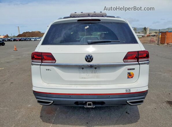 1V2TR2CA5MC540546 2021 VOLKSWAGEN ATLAS White უკანა ხედი
