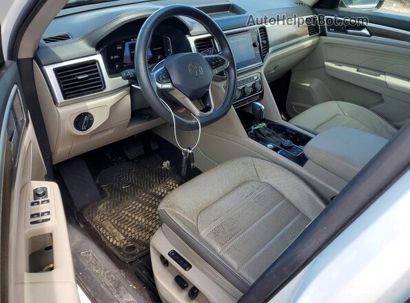 1V2TR2CA5MC540546 2021 VOLKSWAGEN ATLAS White წინა პანელის ხედი