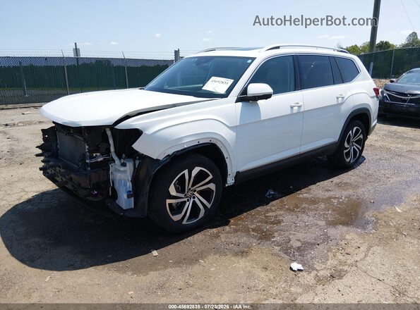 1V2TR2CA5MC582456 2021 VOLKSWAGEN ATLAS White წინა მარცხენა ხედი სამი მეოთხედიდან