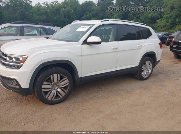 1V2UR2CA2KC518196 2019 VOLKSWAGEN ATLAS White Vista tres cuartos delantera izquierda