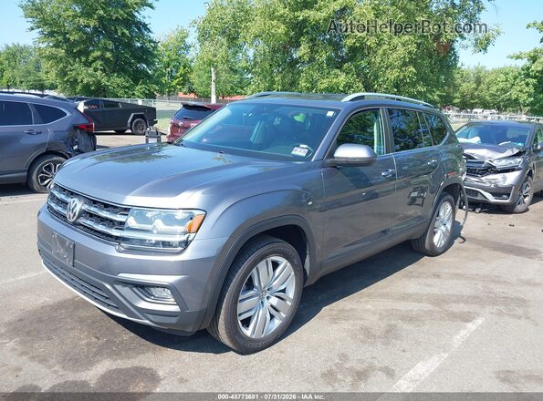 1V2UR2CA2KC595747 2019 VOLKSWAGEN ATLAS Gray Передня ліва чверть
