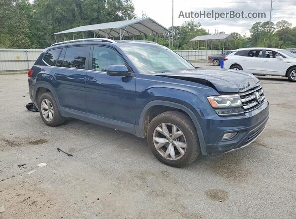 1V2UR2CA5KC565190 2019 VOLKSWAGEN ATLAS Blue Delantero derecho