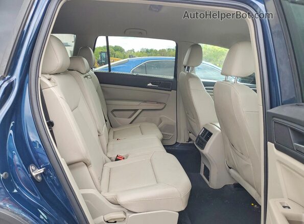 1V2UR2CA7KC516556 2019 VOLKSWAGEN ATLAS Blue უკანა სალონის ხედი