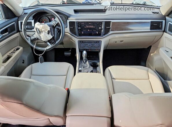 1V2UR2CA7KC581780 2019 VOLKSWAGEN ATLAS White წინა პანელის ხედი