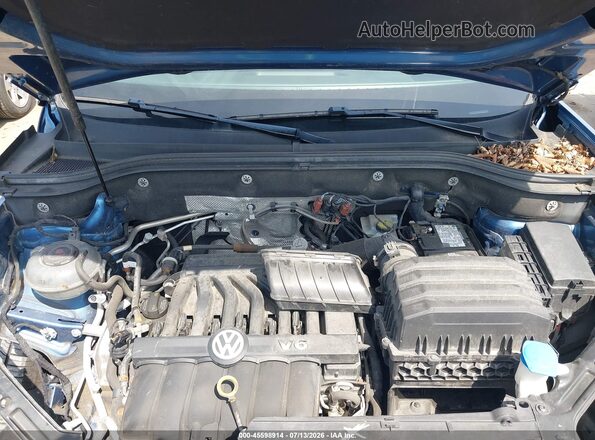 1V2UR2CAXKC558333 2019 VOLKSWAGEN ATLAS Blue Вид ззаду
