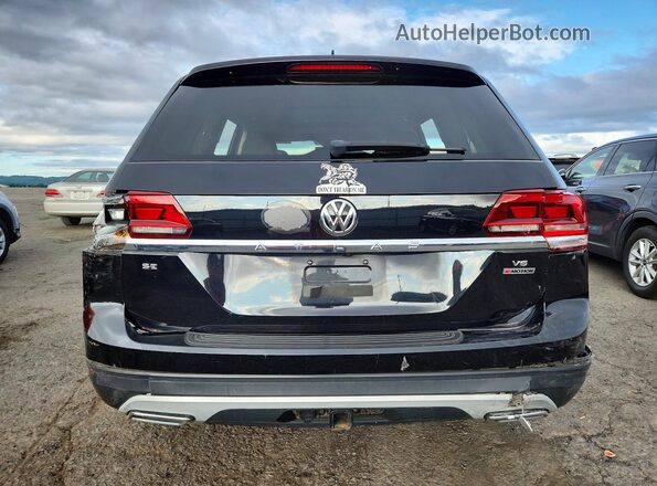 1V2UR2CAXKC605313 2019 VOLKSWAGEN ATLAS Black უკანა ხედი