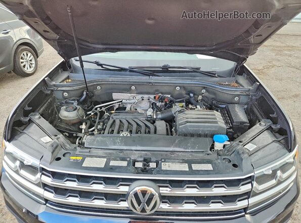 1V2UR2CAXKC605313 2019 VOLKSWAGEN ATLAS Black ძრავის განყოფილების ხედი