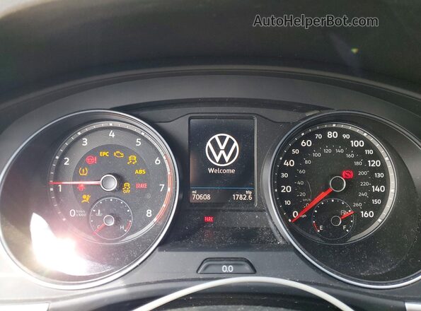 1V2WC2CA0MC239942 2021 VOLKSWAGEN ATLAS Black Widok zestawu wskaźników