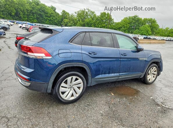 1V2WC2CA1MC217934 2021 VOLKSWAGEN ATLAS Blue Tył prawy