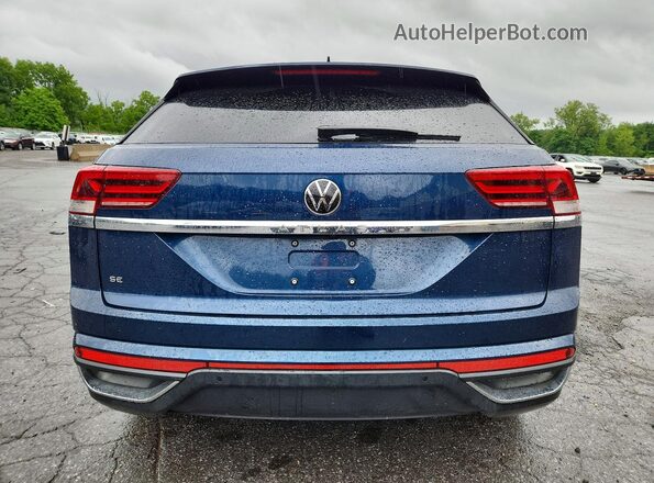 1V2WC2CA1MC217934 2021 VOLKSWAGEN ATLAS Blue Widok z tyłu