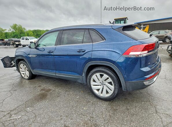 1V2WC2CA1MC217934 2021 VOLKSWAGEN ATLAS Blue Tył lewy