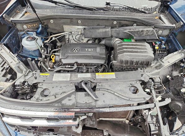 1V2WC2CA1MC217934 2021 VOLKSWAGEN ATLAS Blue Widok komory silnika