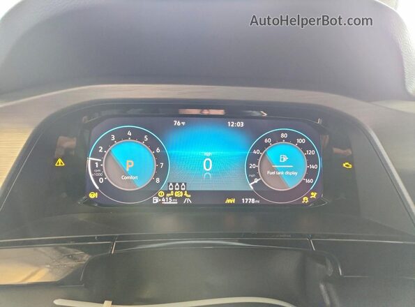 1V2WC2CA3TC231705 2026 VOLKSWAGEN ATLAS Black Widok zestawu wskaźników