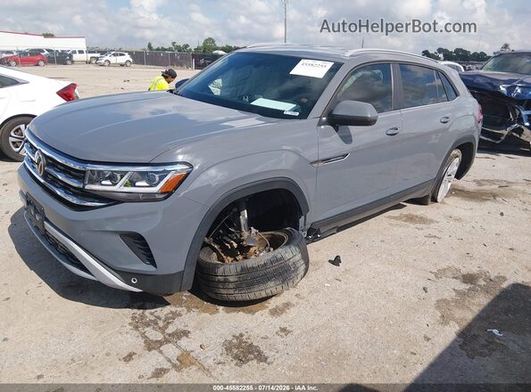 1V2WC2CA9MC211914 2021 VOLKSWAGEN ATLAS Gray წინა მარცხენა ხედი სამი მეოთხედიდან