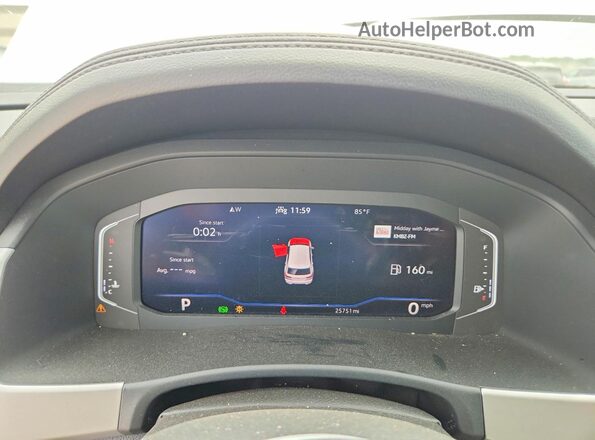 1V2WE2CA7PC224191 2023 VOLKSWAGEN ATLAS White Widok zestawu wskaźników