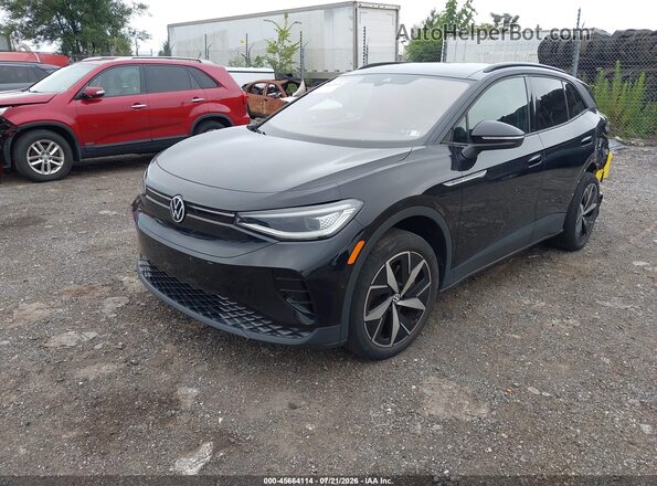 1V2WNPE82PC033401 2023 VOLKSWAGEN ID.4 Black Առջևի ձախ երեք քառորդ տեսարան