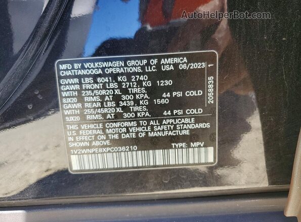 1V2WNPE8XPC036210 2023 VOLKSWAGEN ID.4 Black Սալոնի 360 աստիճան տեսք