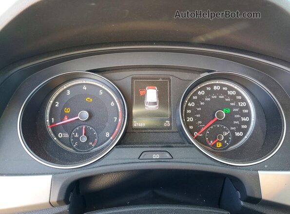 1V2WR2CA2LC502736 2020 VOLKSWAGEN ATLAS Gray Вид щитка приладів