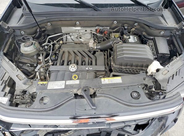 1V2WR2CA2MC580161 2021 VOLKSWAGEN ATLAS Charcoal Vista del compartimento del motor