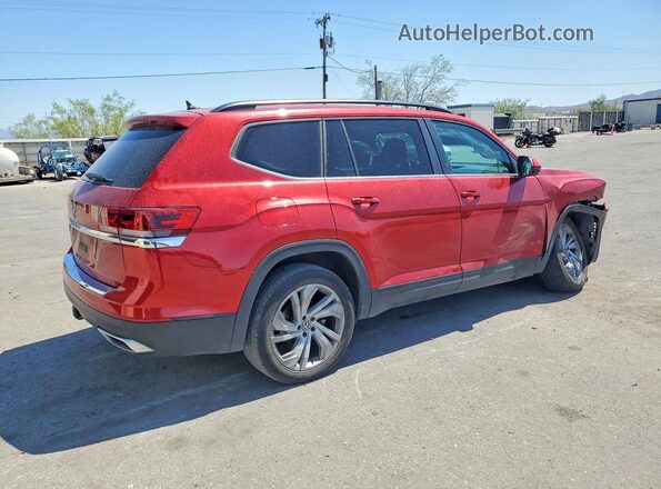 1V2WR2CA2PC521437 2023 VOLKSWAGEN ATLAS Red Задня права чверть