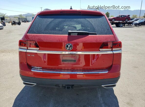 1V2WR2CA2PC521437 2023 VOLKSWAGEN ATLAS Red Вид ззаду