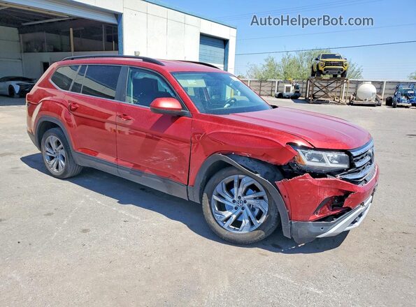 1V2WR2CA2PC521437 2023 VOLKSWAGEN ATLAS Red Передня права чверть